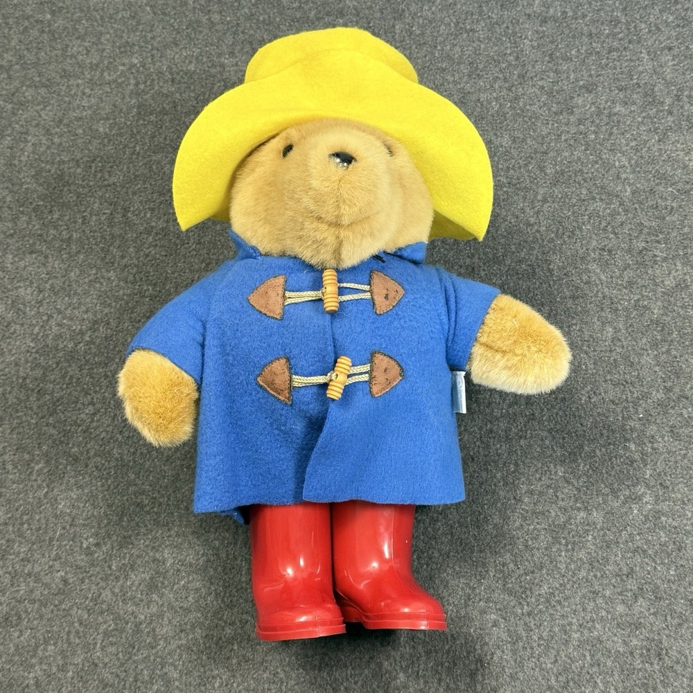 Vintage Eden Paddington Bear 1981 Blue Coat Red Boots 17"